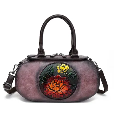 VINTAGE CYLINDRICAL ARTISTIC BAG